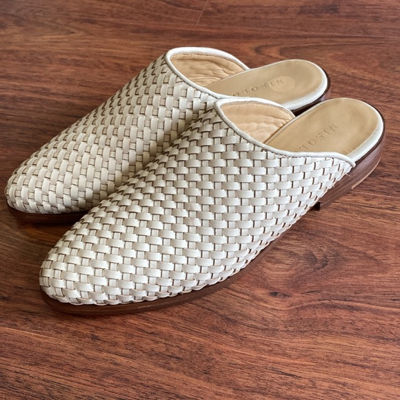 Nisolo Shoes - Nisolo Ama Woven Mule Bone Size 6